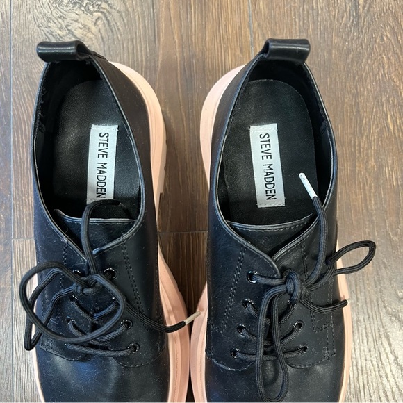 Steve Madden Malene Loafer in black/pink SZ 7.5 - Picture 4 of 7